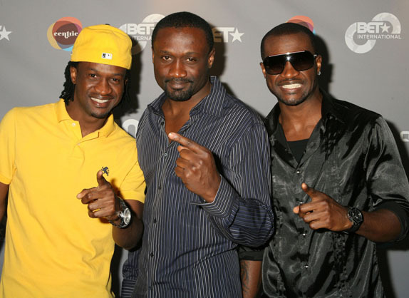 P-Square with brother/manager/producer Jude Okoye