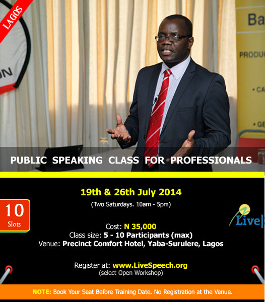 LiveSpeech Training - BellaNaija - July - 2014