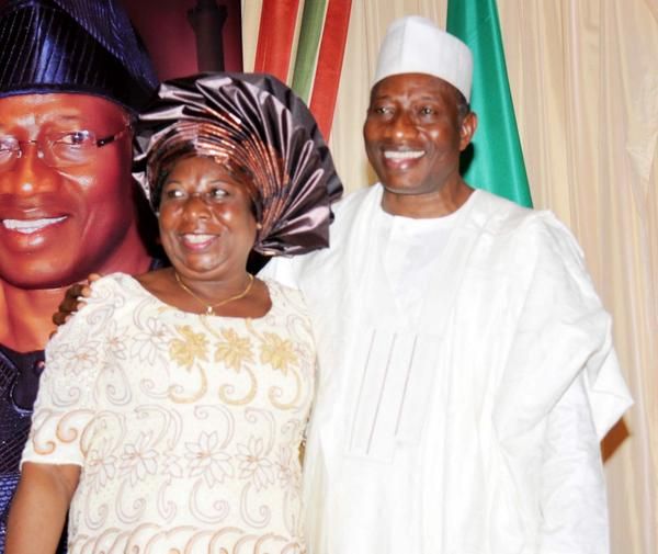 President Jonathan & Elder Sister in Abuja - July 2014 - BellaNaija.com 01