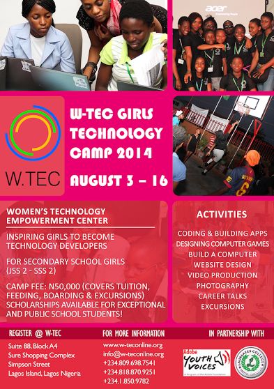 W.TEC's Girls Technology Camp - Bellanaija - July2014