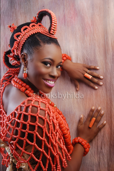 Looks by Hilda | Benin Edo Bridal Makeup | BellaNaija 006