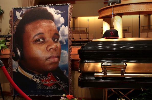 micheal brown Funeral Held For Teen Shot To Death By Police In Ferguson, MO