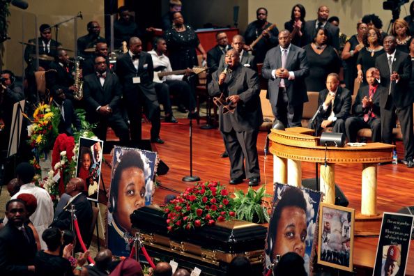 Funeral Held For Teen Shot To Death By Police In Ferguson, MO