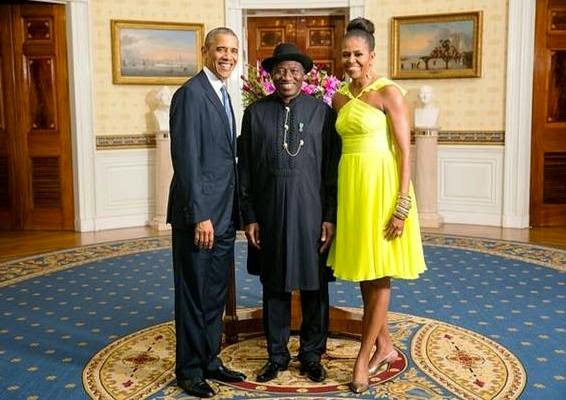 President Jonathan with the Obamas - August 2014 - BellaNaija.com 01