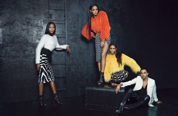 Rihanna, Iman and Naomi Campbell in Balmain for W Magazine - BellaNaija - August2014006