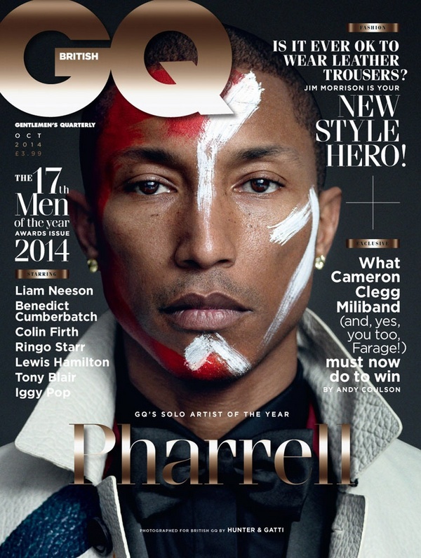 Pharrell Williams for British GQ - bellanaija - September 2014