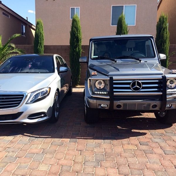 thanks daddy for my new G550 to go along with my s550 , i appreciate it ! #loveyou #blessed #mercedes #TMT