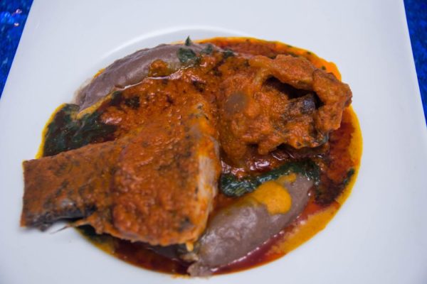 Amala Ewedu Gbegiri and Fish Stew
