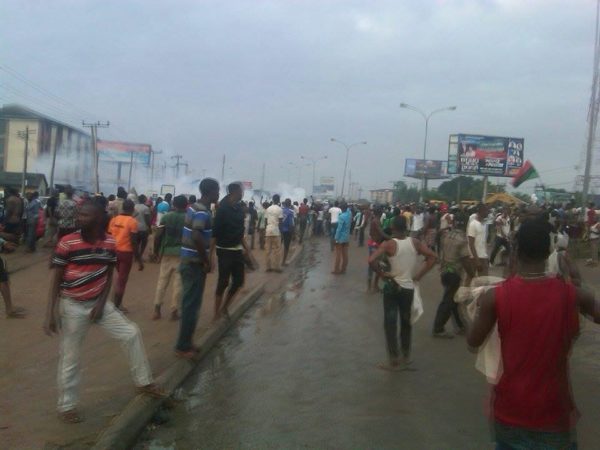 Biafra Protests in Portharcourt 1 BellaNaija