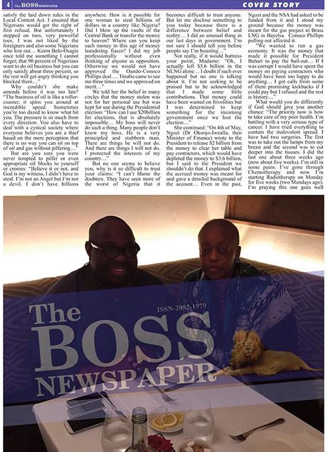 Diezani Alison-Madueke with Dele Momodu on Boss Newspaper 3
