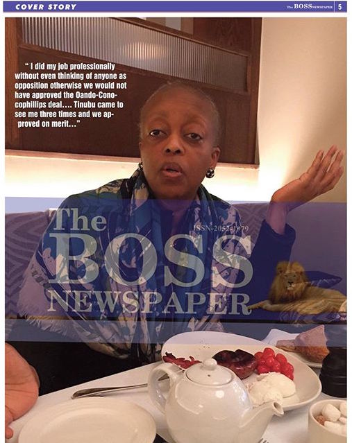 Diezani Alison-Madueke with Dele Momodu on Boss Newspaper 4