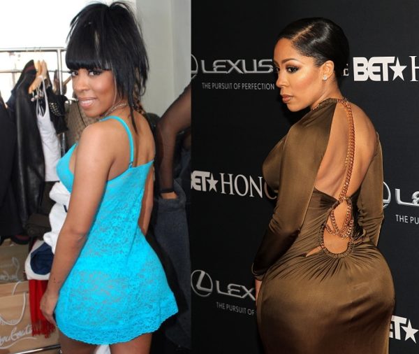 K. Michelle Before (2010) & After her Butt Implants