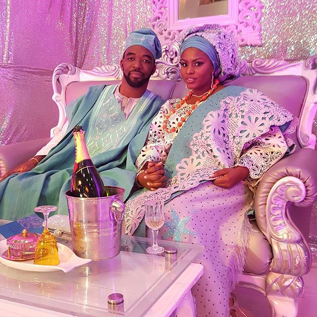 Liz Awoliyi and Tosin Osho_traditional yoruba engagement_bellanaija december 2015