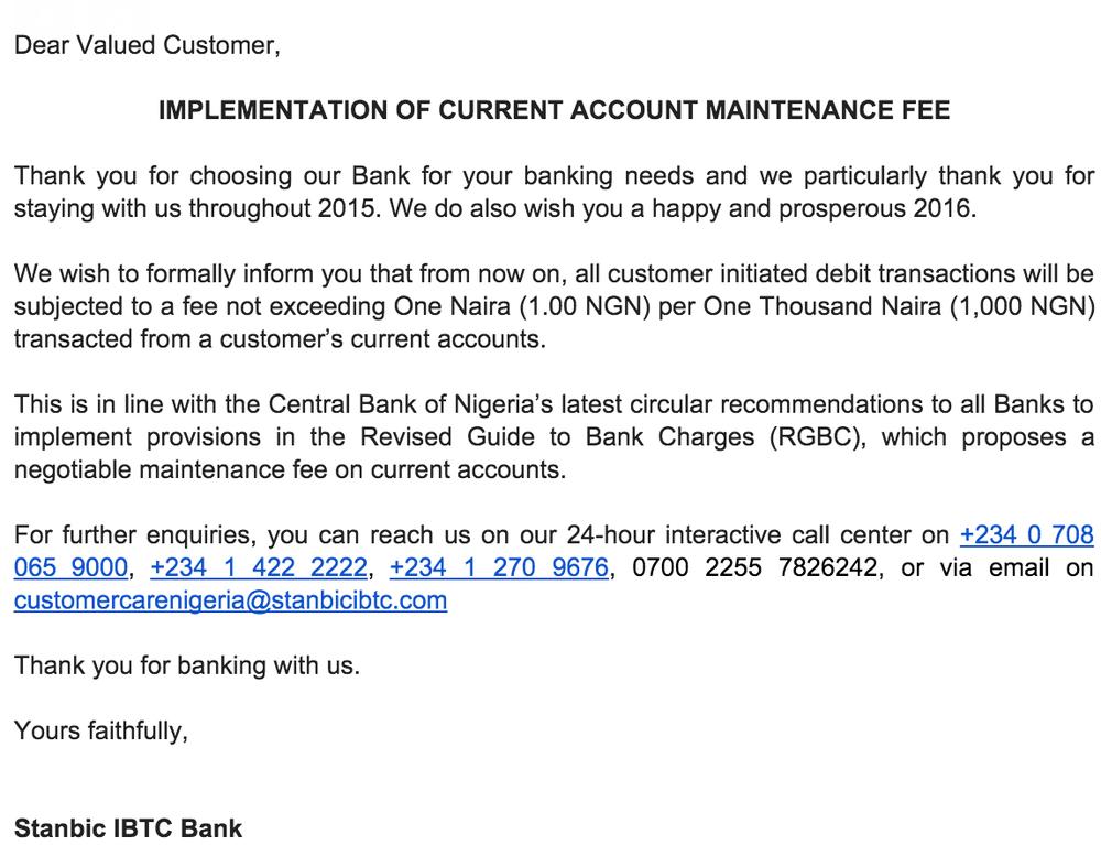 Stanbic Current Account