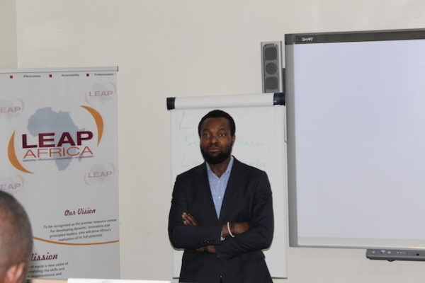 Mr. Bosun Tijani of CcHub at the LEAP Africa 2016 Social Innovator Programme Workshop