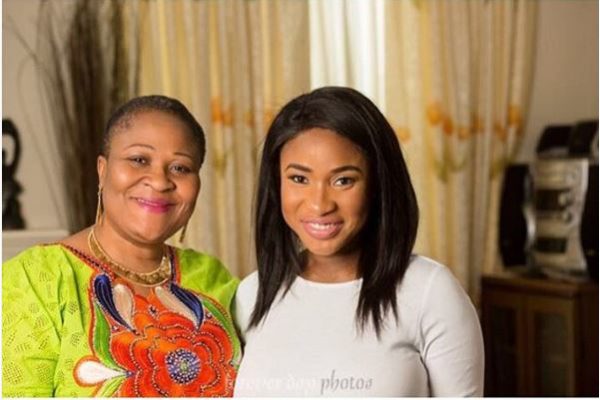Tonto Dikeh-Churchill with her Mother-in-Law