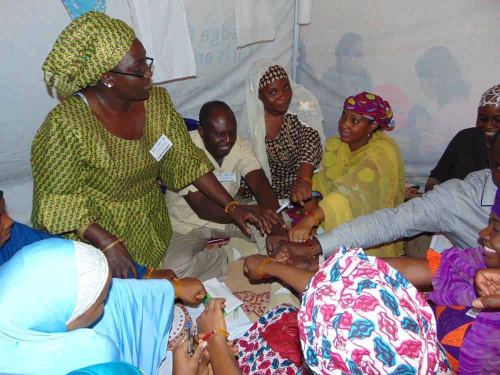 Participants during Nneoma's MHM Research in Nigeria. Credit: Virginia Tech News