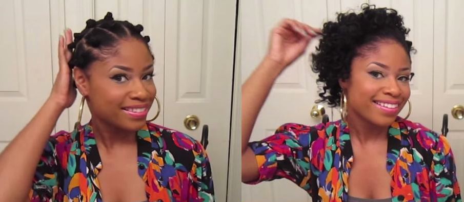 Bn Beauty Relaxed Hair Can Achieve Bantu Knot Outs Too Here Are