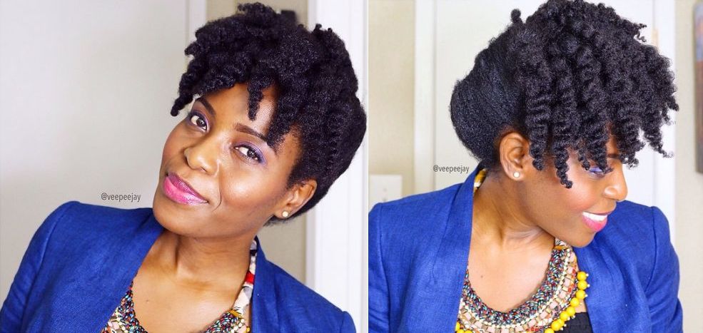 BN Beauty: Get Fab for Work with this Quick & Easy Updo for Natural Hair |  VeePeeJay | BellaNaija