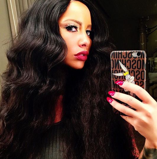 Yay or Nay? Amber Rose Switches Up Her Look with Long Dark Hair! |  BellaNaija