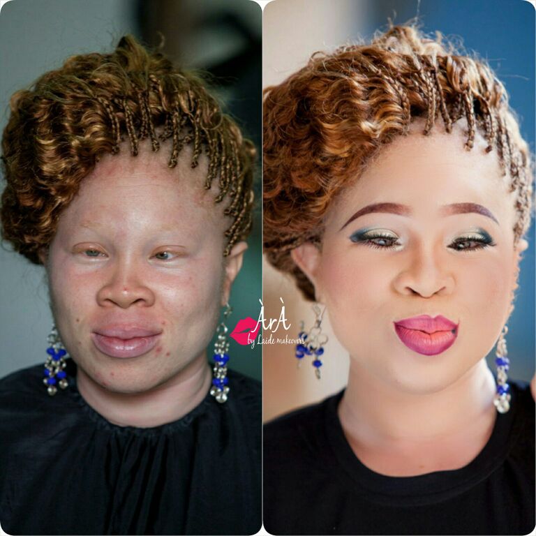 personlighed Jeg var overrasket komprimeret Yes, Albino Ladies Love Makeup Too! Ara by Laide & OAM Foundation raise  Awareness through Makeovers | BellaNaija