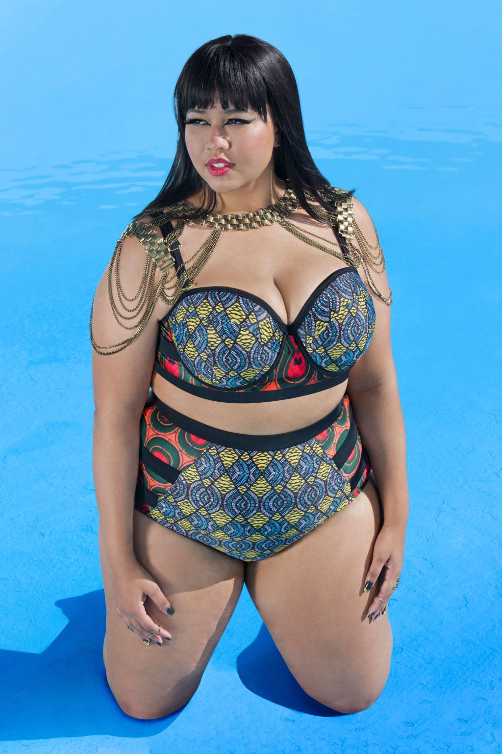 Queen of the Bikini! Plus-Size Blogger Gabi Fresh debuts 2016  SwimsuitsForAll Collection with Royally Fabulous Swimwear