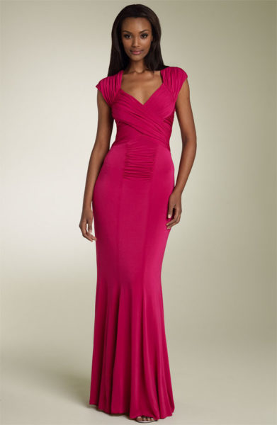 nicole-miller-crisscross-jersey-gown