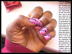 3699590827_01c338fe79 One the rare occasion that I’ve got time and I’m feeling eccentric – I do my own glue-on acrylic nail designs