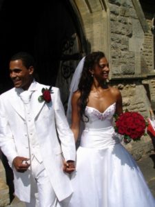 Kosibah designed singer Alesha Dixon's wedding dress