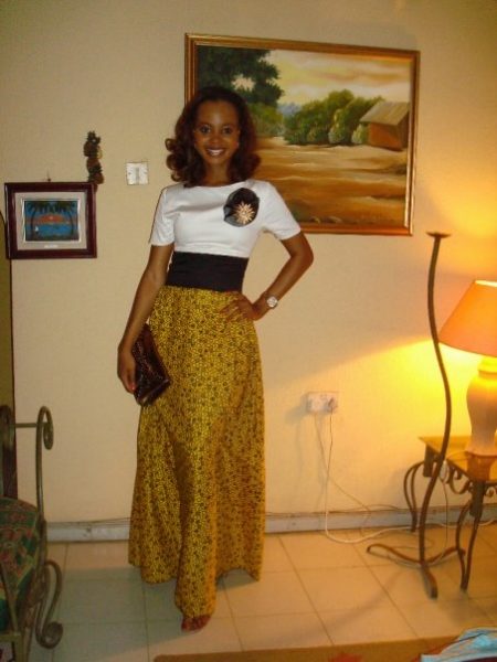 Omowunmi in another creative ankara look