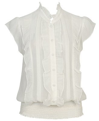 chiffon ruffle blouse $22.80