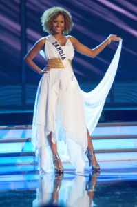 Andella Chileshe-Matthews - Miss Zambia 2009 - Evening Gown