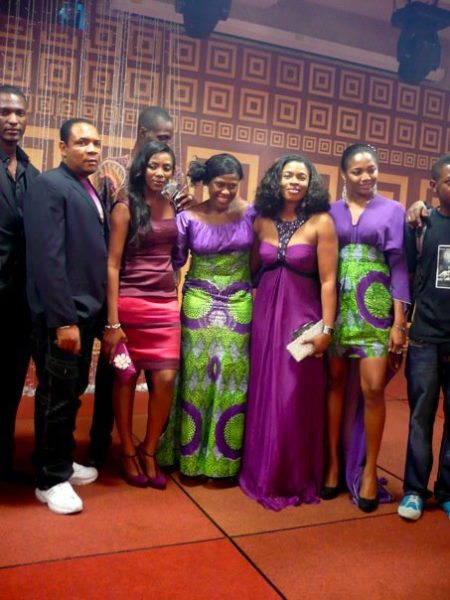 Genevieve Nnaji, Uche Jombo and with Producer Vivian Ejike