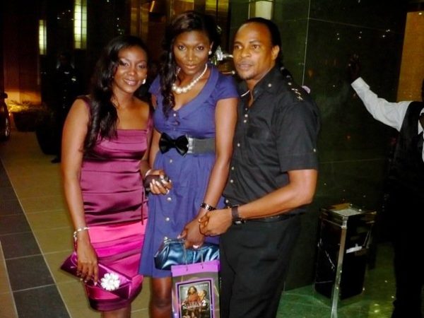 Silent Sandals star Genevieve Nnaji with Ufuoma Ejenobor & Fred Amata