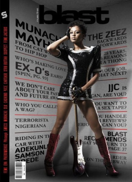 Munachi on the cover of Soundcity Blast