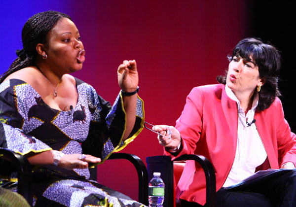 Women in the World summit Bella Naija0002 Christiane Amanpour, CNN Chief International Correspondent and Leymah Gbowee, Executive Director, Women Peace and Security Network Africa spoke frankly during the panel on the prevalence of rape in war torn countries. “The most dangerous thing to be in the Congo today is a woman, not a soldier,” said Amanpour, while Gbowee advocated that the U.S. embassy pull out of the nation in order to draw more attention to the problem.