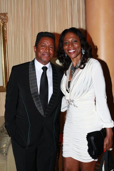 Celine Loader, Head of Marketing & Corporate Communications for First Bank with Jermaine Jackson