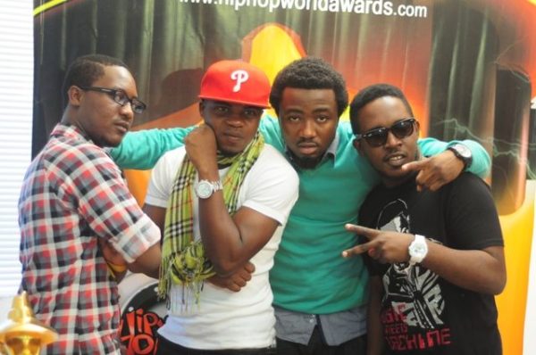 Jesse Jagz, DaGrin, Ice Prince & MI at the 2010 HHMA Nominees Unveiling