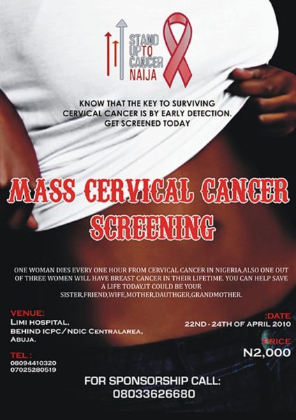 Stand up to cancer naija