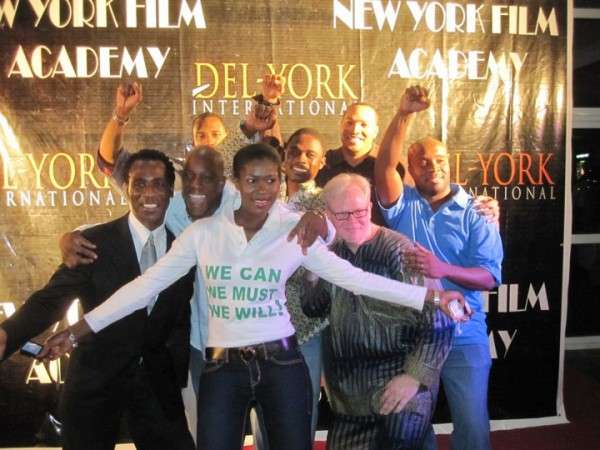 Steph with some of the instructors from the NY Film Academy