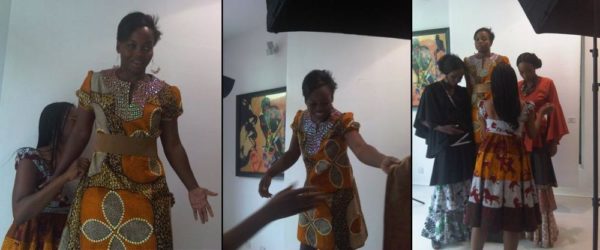 Designer, Bisola Edun Behind the Scenes at the Venus Collection Photoshoot