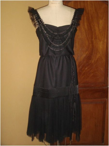 Black Flapper Dress from Kemkemstudio