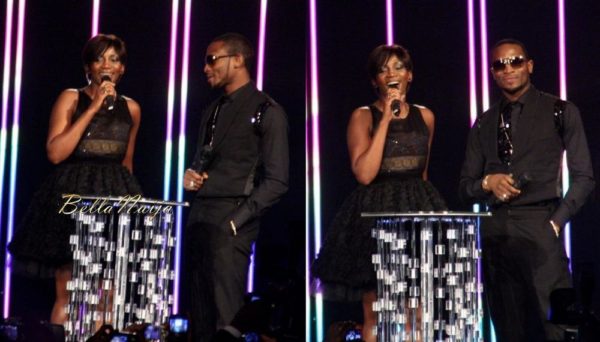 Genevieve & D'Banj on stage