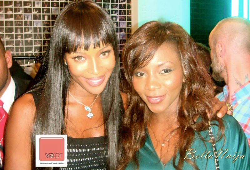 Naomi Campbell with charity pop-up store in Westfield London