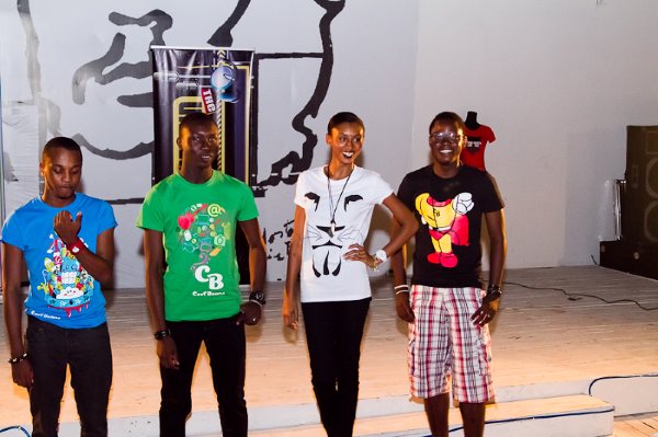 Models in clool beans tshirts 1
