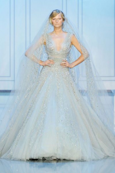 Elie Saab Couture Bride in Blue