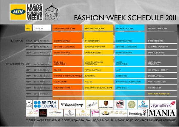 2011 MTN Lagos Fashion & Design Week Kicks Off This Week - View the Schedule & Buy Your Tickets