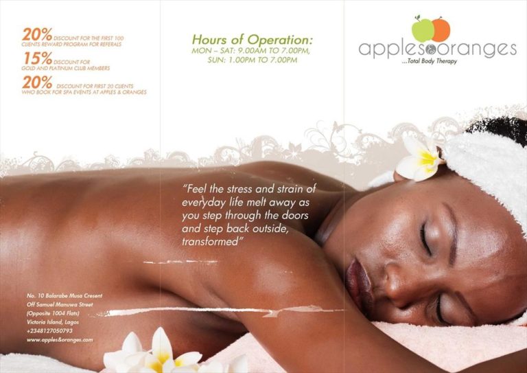 Presenting Apples & Oranges Spa, Salon, Nails, Makeup & More! A Serene Getaway in Lagos for