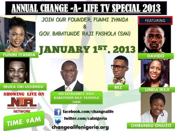 Funmi Iyanda Change A Life Annual TV show 2013 Poster