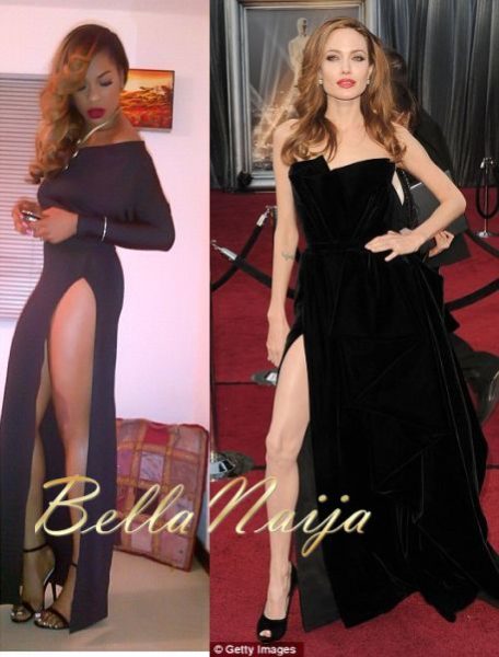 Yvonne Nwosu Vonne Angelina Jolie Black Ball BellaNaija